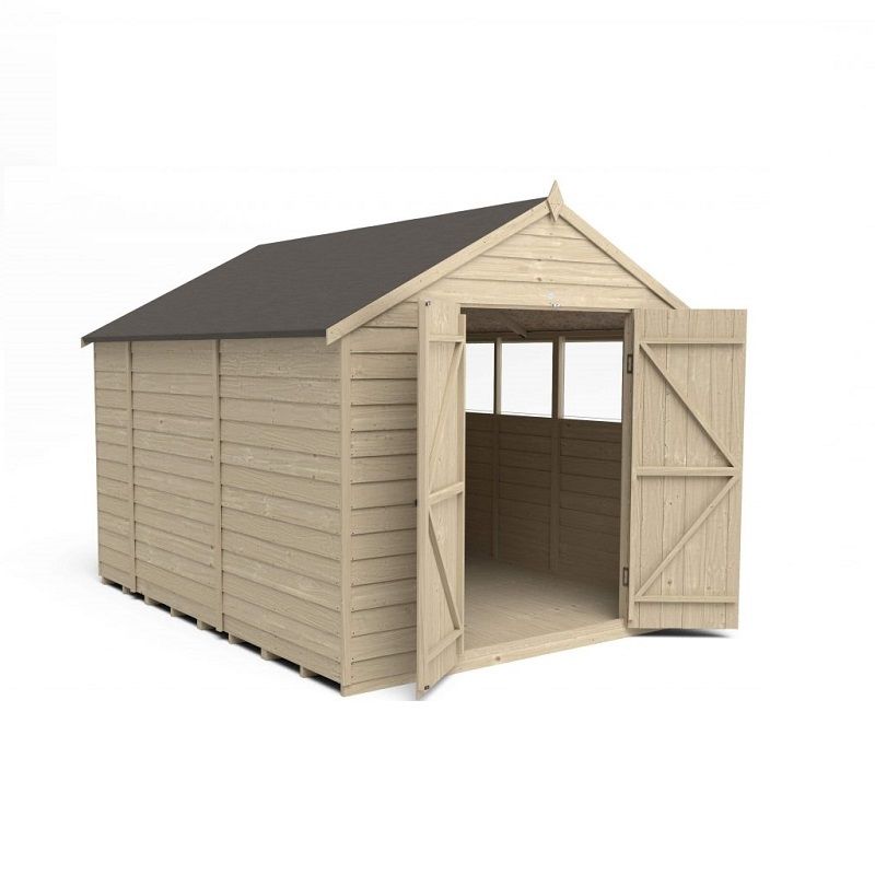 10×6 Overlap Pressure Treated Apex Shed