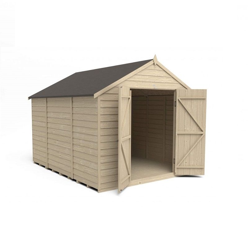 10×8 Overlap Pressure Treated Apex Shed