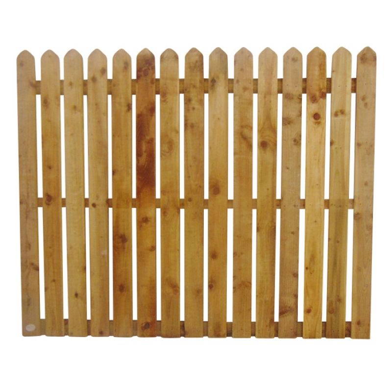 95MM (3 3/4") PALING POINTED PICKET FENCE PANEL 25MM GAP