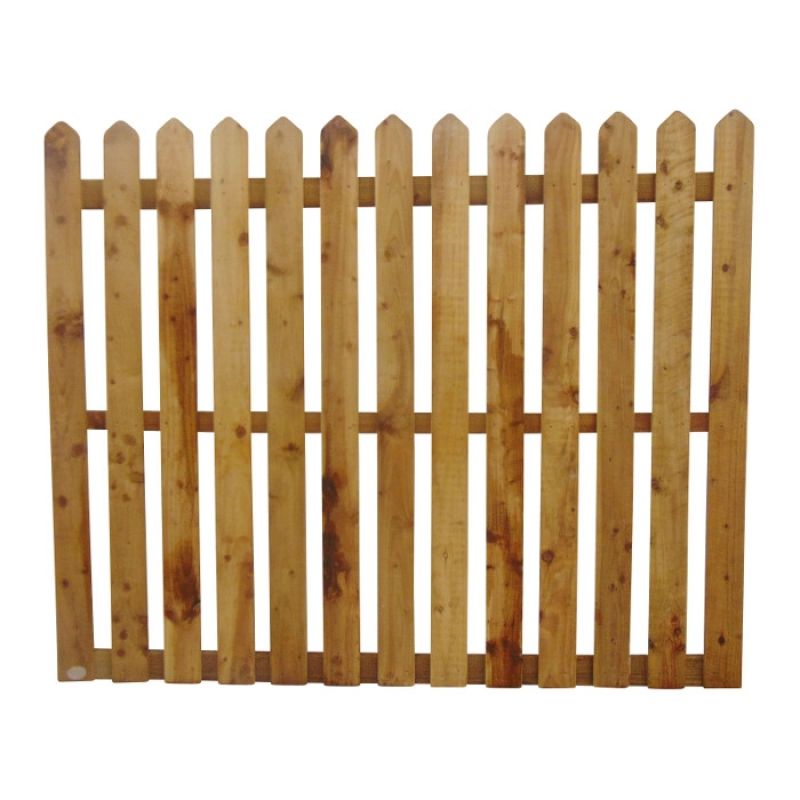 95MM (3 3/4") PALING POINTED PICKET FENCE PANEL 50MM GAP