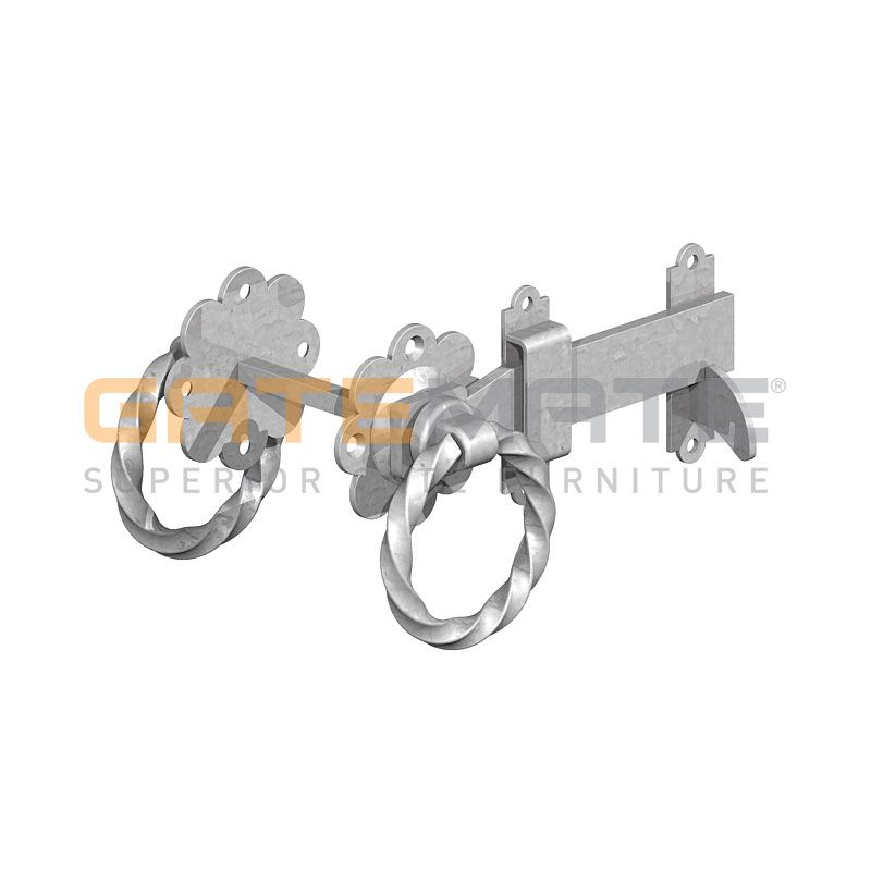 BIRKDALE GM TWISTED RING GATE LATCHES 6" 150MM GALV P72