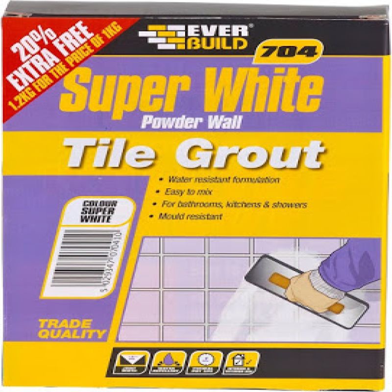 704 POWDER WALL TILE GROUT 1KG GROUT1