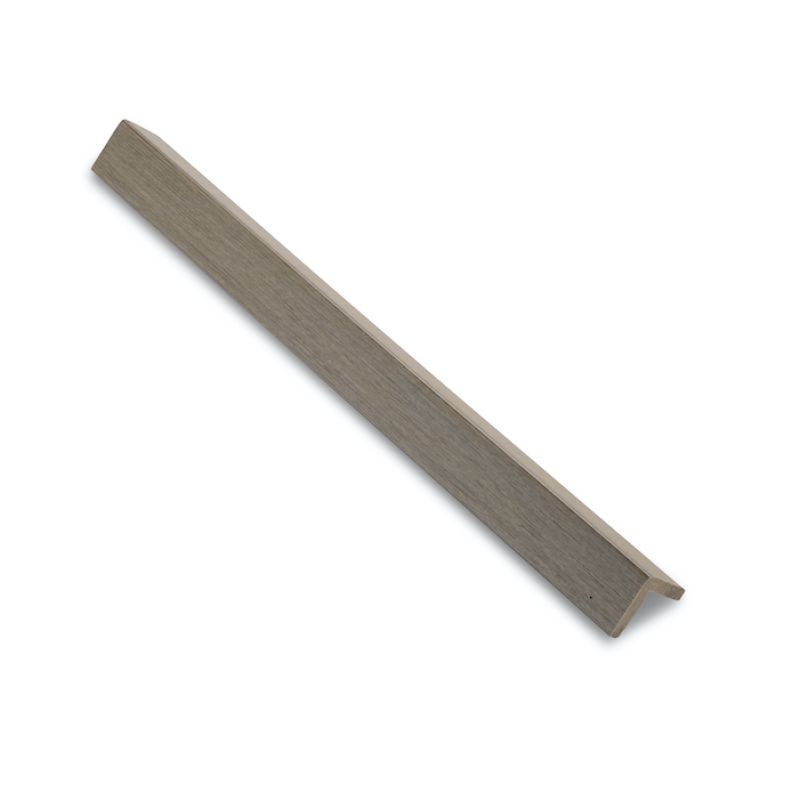 PLUS COMPOSITE DECK ANGLE TRIM LIGHT GREY 40MM X 40MM X 3M (CAN BE USED WITH CLADDING)