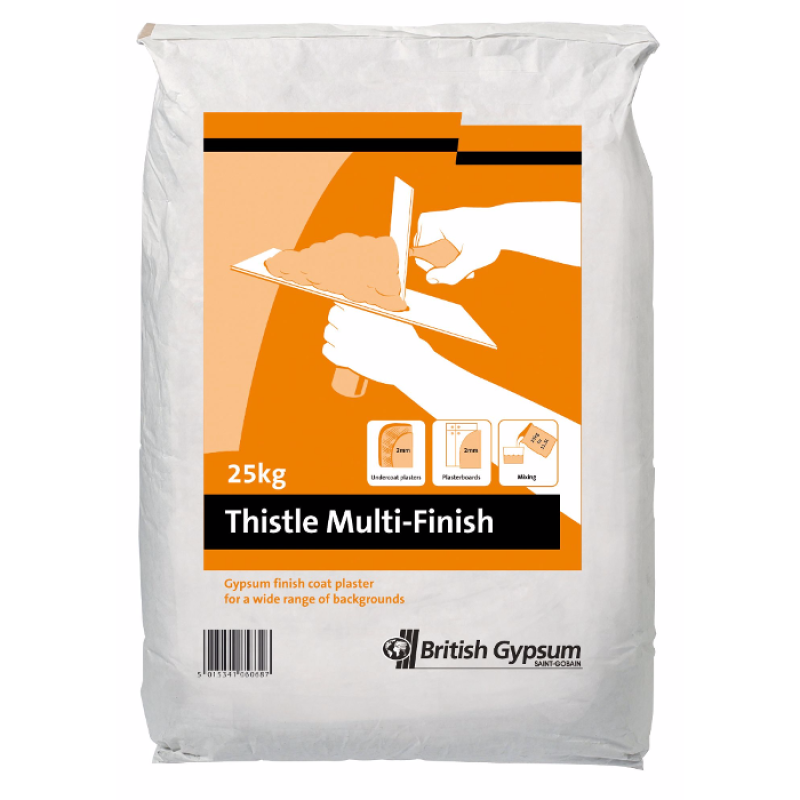 25KG THISTLE MULTI FINISH PLASTER *PLEASE NOTE THIS ITEM IS NON REFUNDABLE*