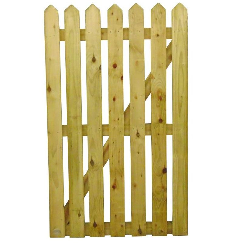 100MM POINTED PALING GATE TREATED 900MM (W)