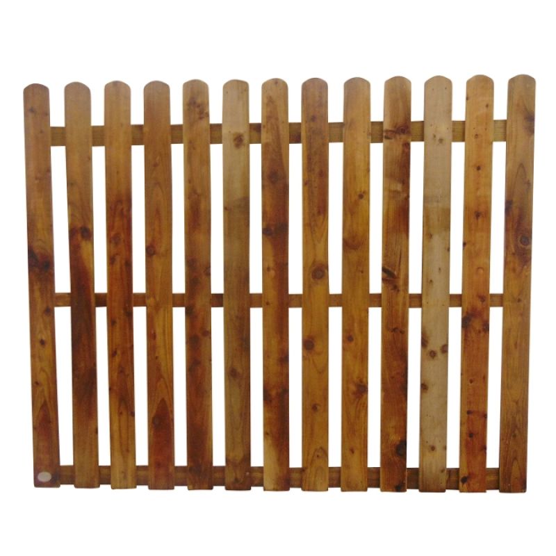 95MM (3 3/4") PALING ROUNDED PICKET FENCE PANEL 50MM GAP