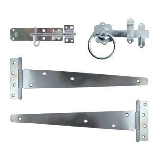 BIRKDALE GM GATE KIT WITH RING LATCH 18" 450MM GALV P63